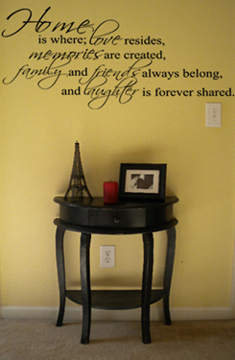 Home is Where Alternate Wall Decal
