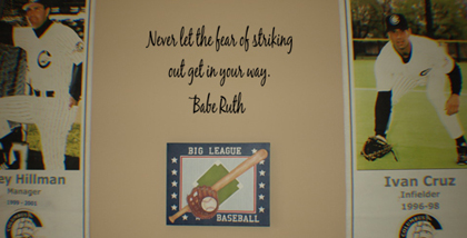 Babe Ruth Striking Out | Wall Decals