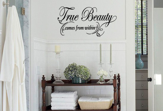 True Beauty Stretched Wall Decal