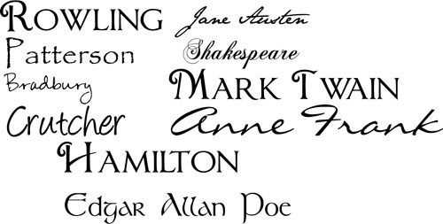 Authors Wall Decal