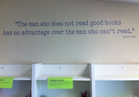 The Man Who Does Not Read Wall Decals 