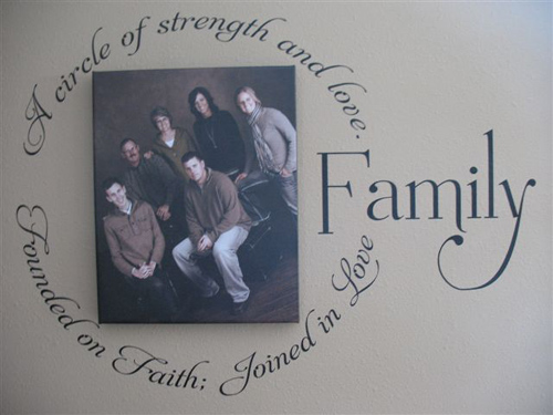 Family Circle Large Wall Decal