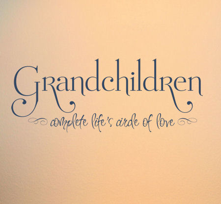 Grandchildren Complete Life's Circle Wall Decals   