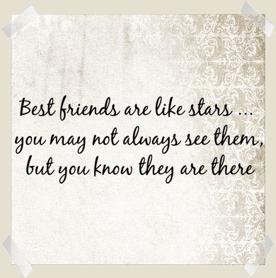 Best Friends Are Like Stars Wall Decals  