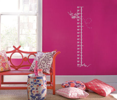 Dragonfly Height Chart Wall Decals   