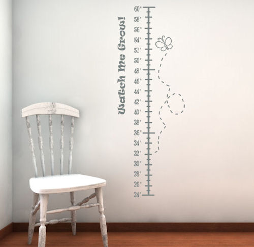 Watch Me Grow Height Chart Wall Decals   
