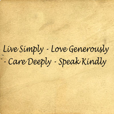 Live Love Care Speak Wall Decals  