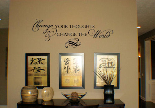 Change Your Thoughts... Wall Decal