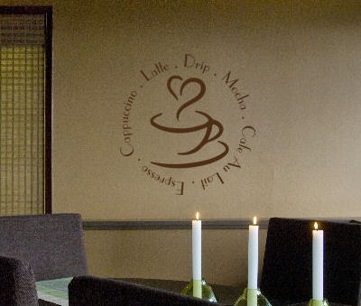 Coffee Round Wall Decal