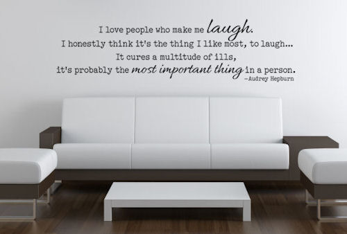 Love People Who Make Me Laugh Wall Decal