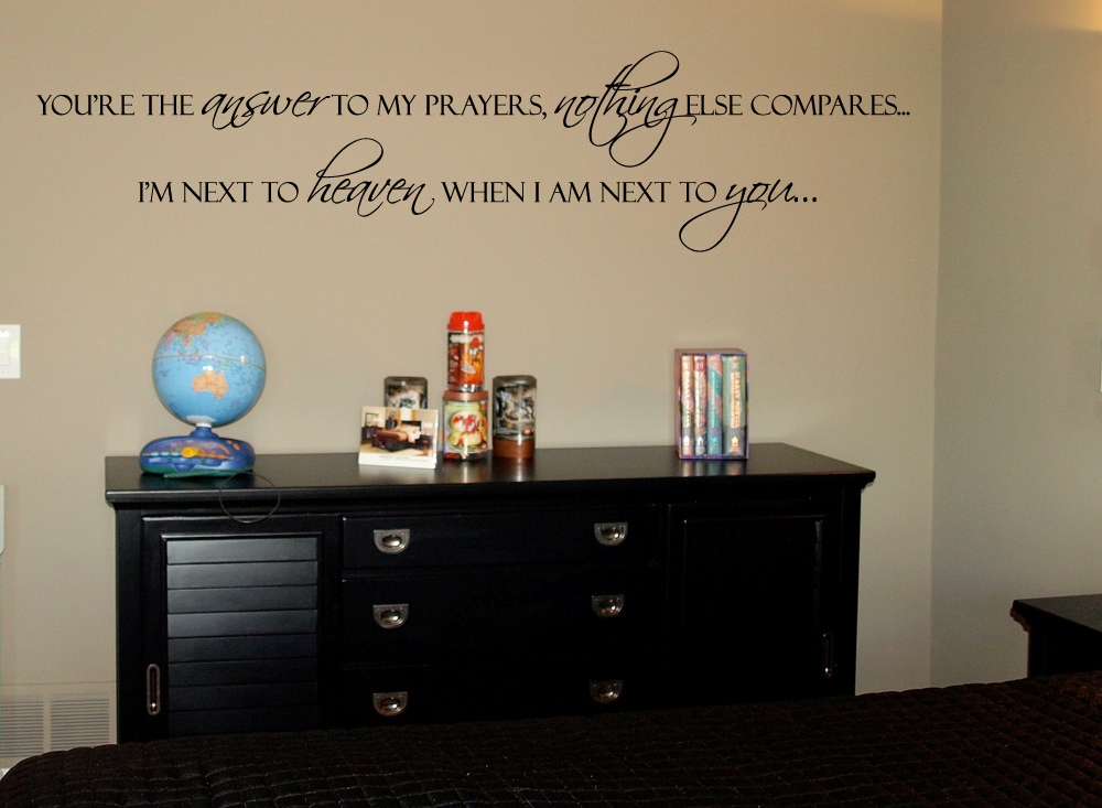 Next To You Next To Heaven Wall Decal