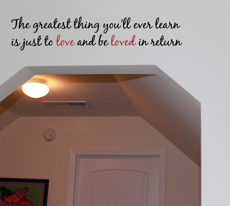 Love Be Loved Wall Decal