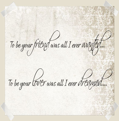 To Be Your Friend Lover Wall Decal