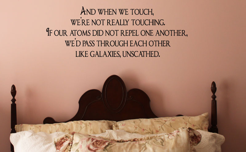 When We Touch Wall Decal