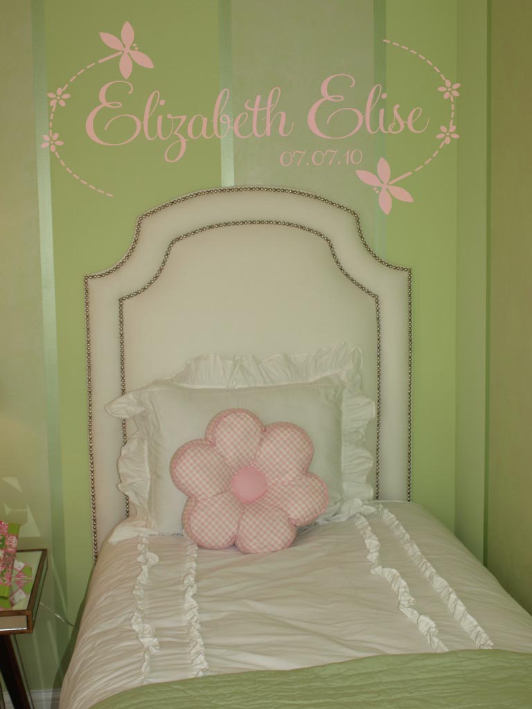 Dragonfly Name Design Wall Decal 