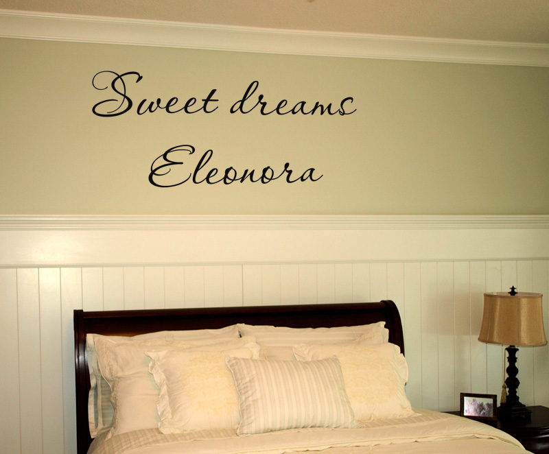 Sweet Dreams Name Wall Decal