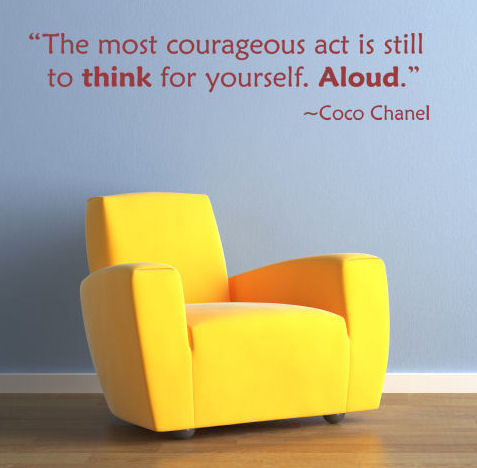 Think For Yourself Aloud Wall Decals   