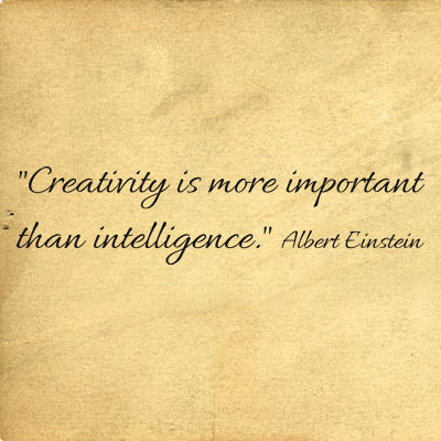 Creativity More Important Intelligence Wall Decals   