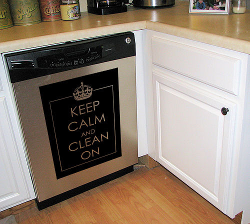 Keep Calm Dishwasher Decal