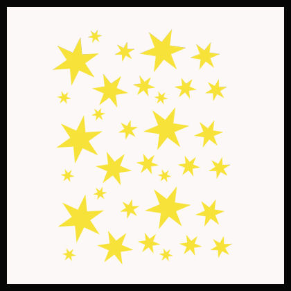 Six Point Star Wall Decals  