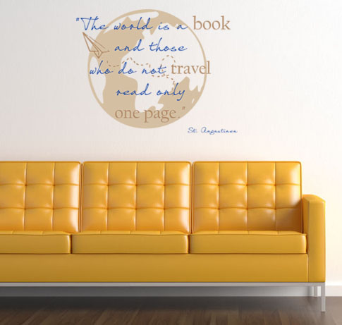 World Book Travel Wall Decal