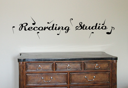 Recording Studio Wall Decal