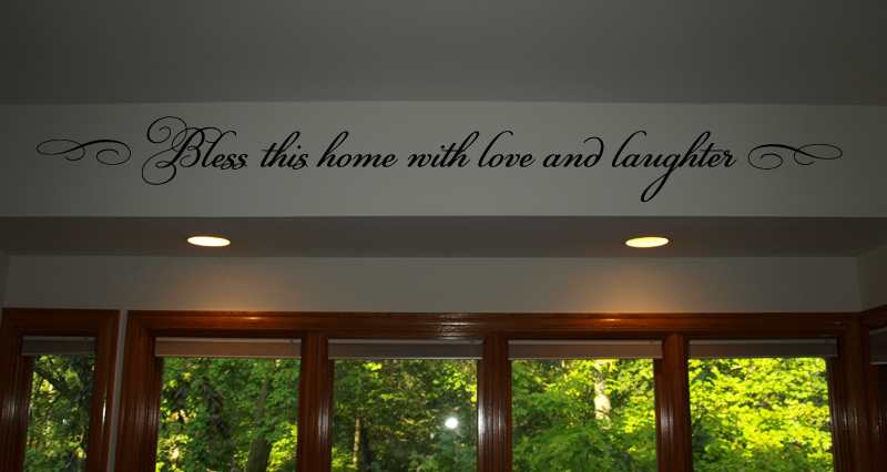 Bless With Love Laughter Wall Decal