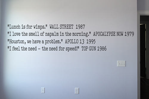 Movie Quotes III Wall Decal