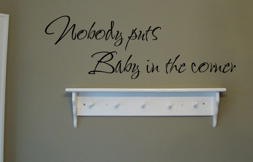 Baby In Corner Wall Decal