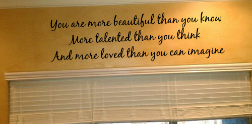 More Loved Wall Decal