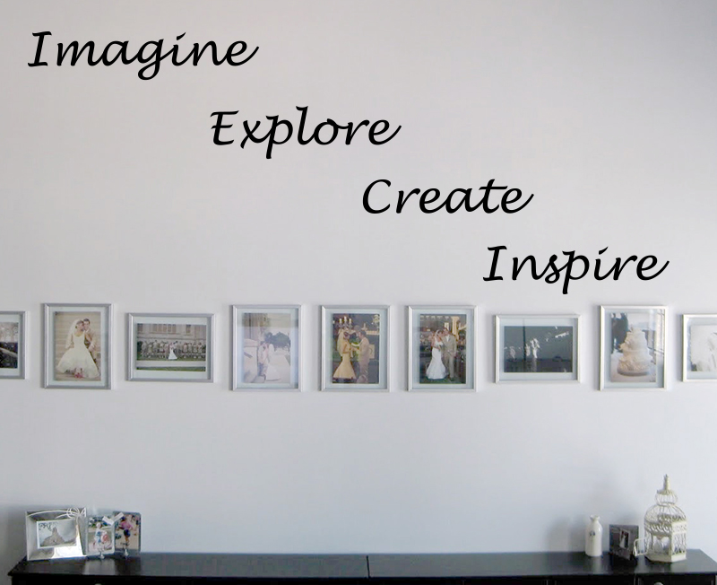 Imagine Explore Create Inspire Wall Decal