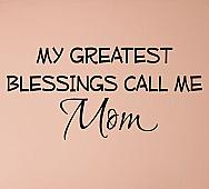 Greatest Blessings Mom Wall Decals 