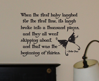 Baby Laugh Creates Fairies Wall Decal