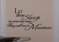 Let Them Sleep Wall Decals