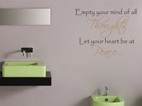 Empty Your Mind Wall Decal