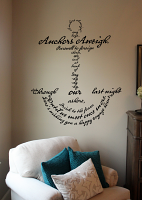 Anchors Aweigh Song Anchor Wall Decal 