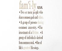 Family Definition Tall Wall Decals   