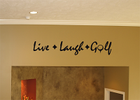 Live, Laugh, Golf Wall Decal