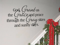 God Grant Us The Grace Wall Decals   