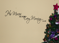 His Mercies New Every Morning Wall Decal