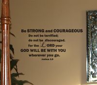 God Will Be With You Wall Decal  
