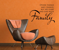 End With Family Wall Decal