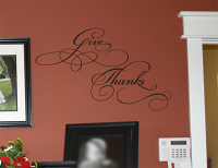 Give Thanks 2 Wall Decals