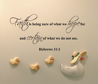 Faith Is Being Sure Wall Decal