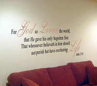 John 3:16 Wall Decal 