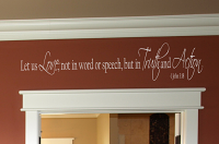 Love Truth Action Wall Decal  