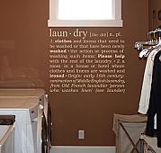 Laundry Definition II Wall Decal