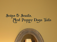 Snips & Snails Wall Decals
