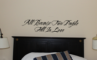 All Because | Wall Decal