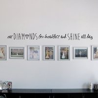Diamonds for Breakfast Wall Decal 